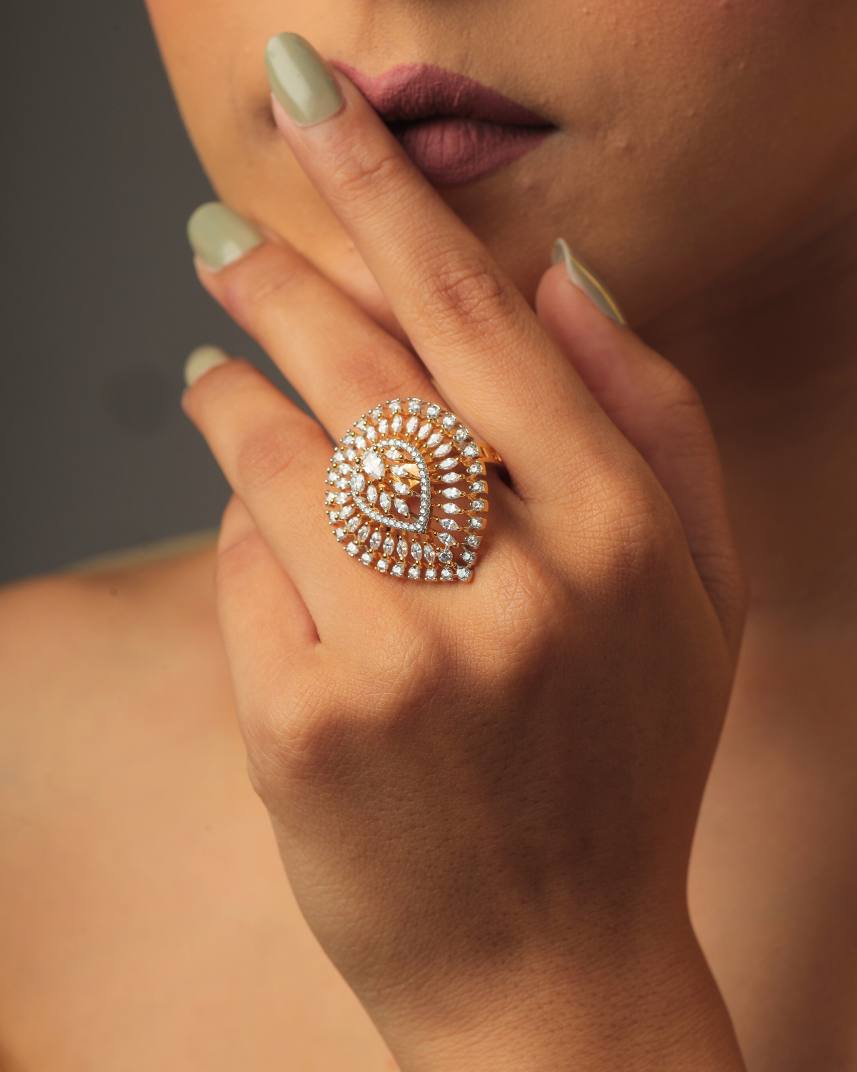 Zircon AD Statement Ring