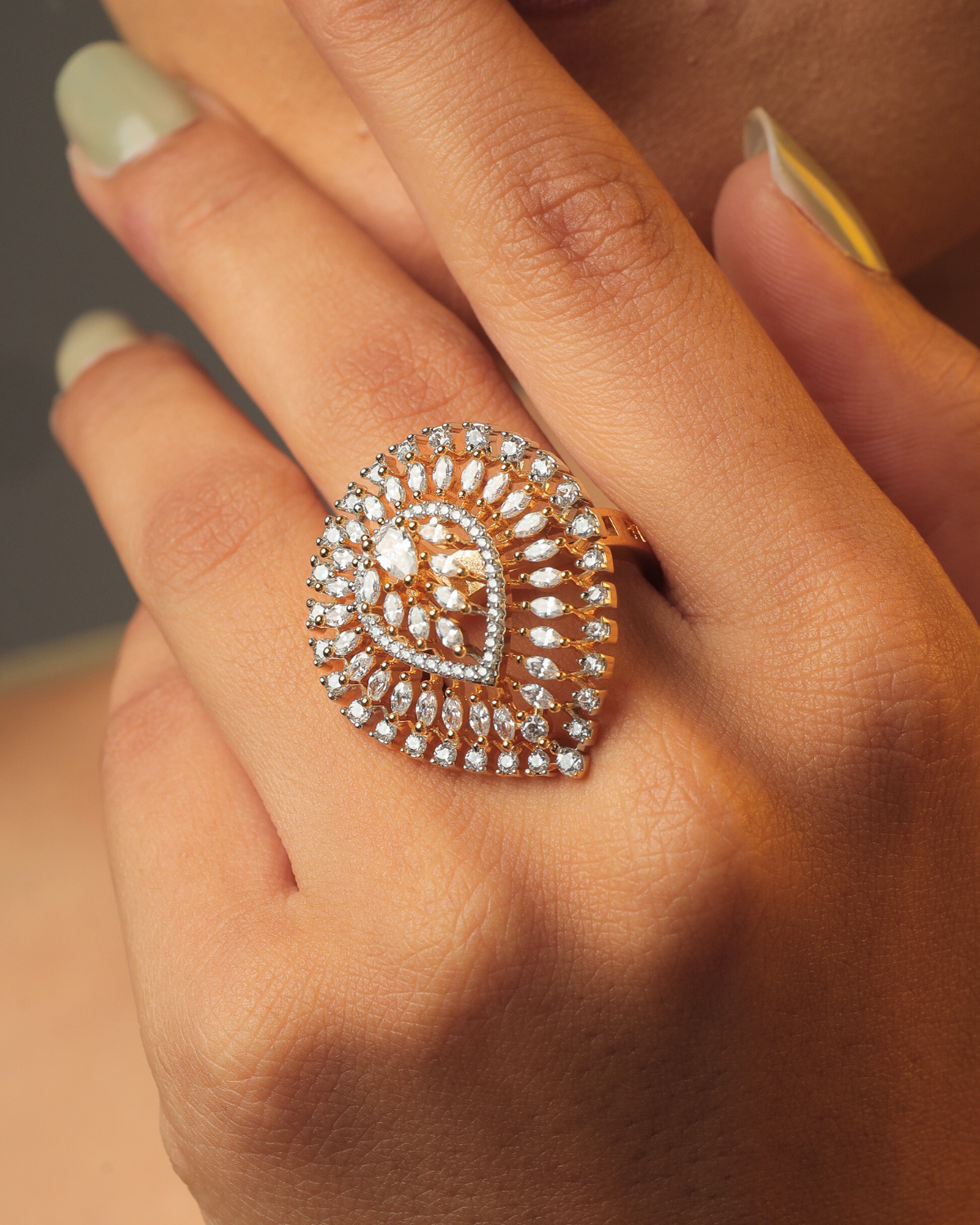 Zircon AD Statement Ring