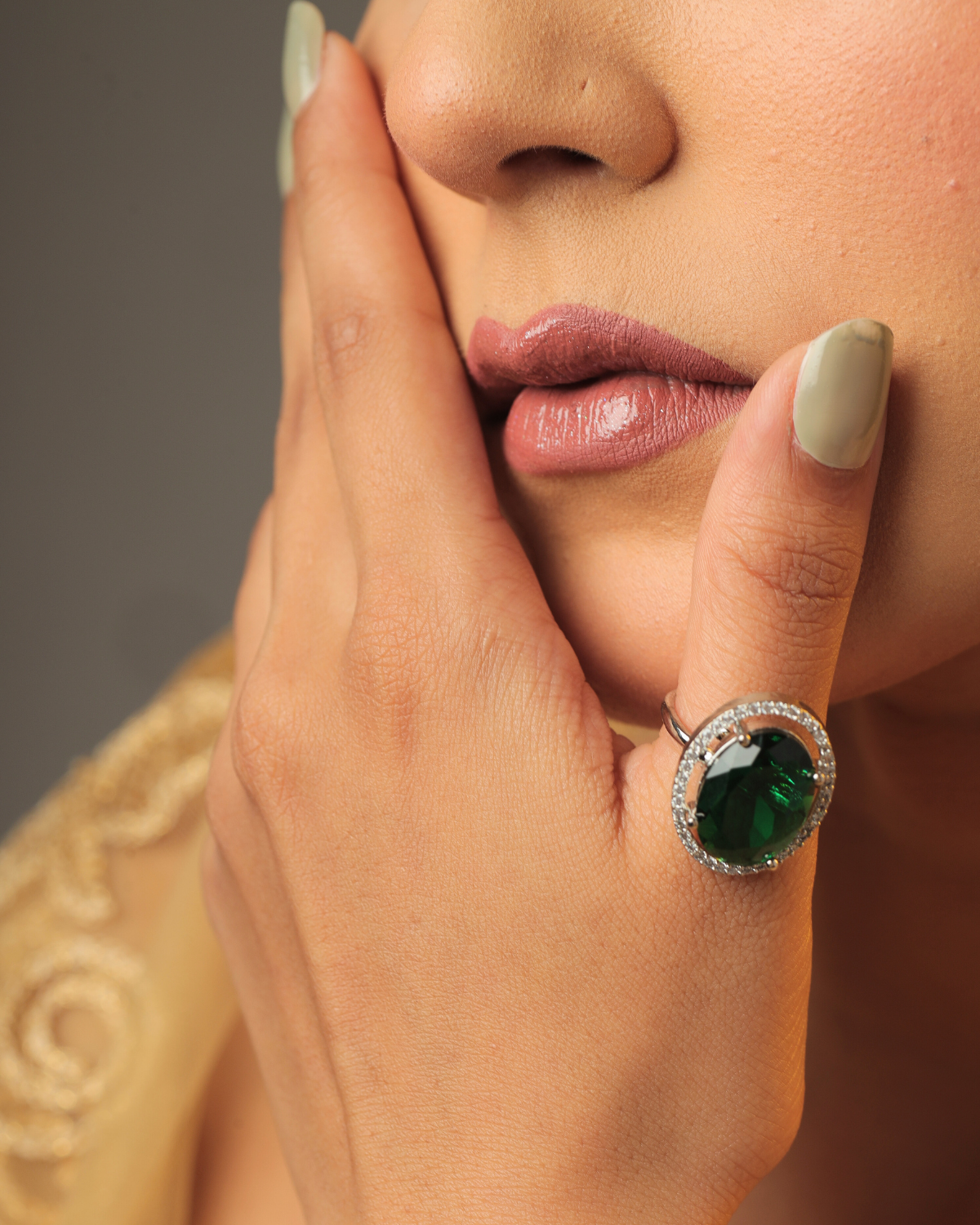 Emerald Elegance: Green Ruby Ring